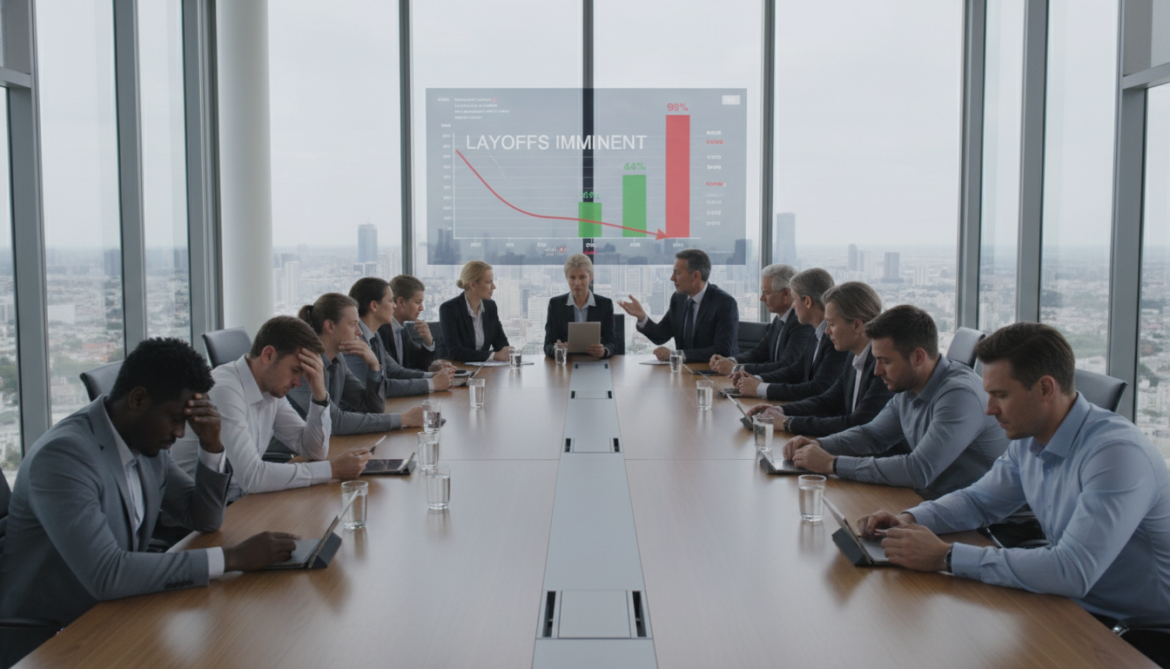 AI survey reveals only 44% of workers thriving as 99% of executives predict layoffs