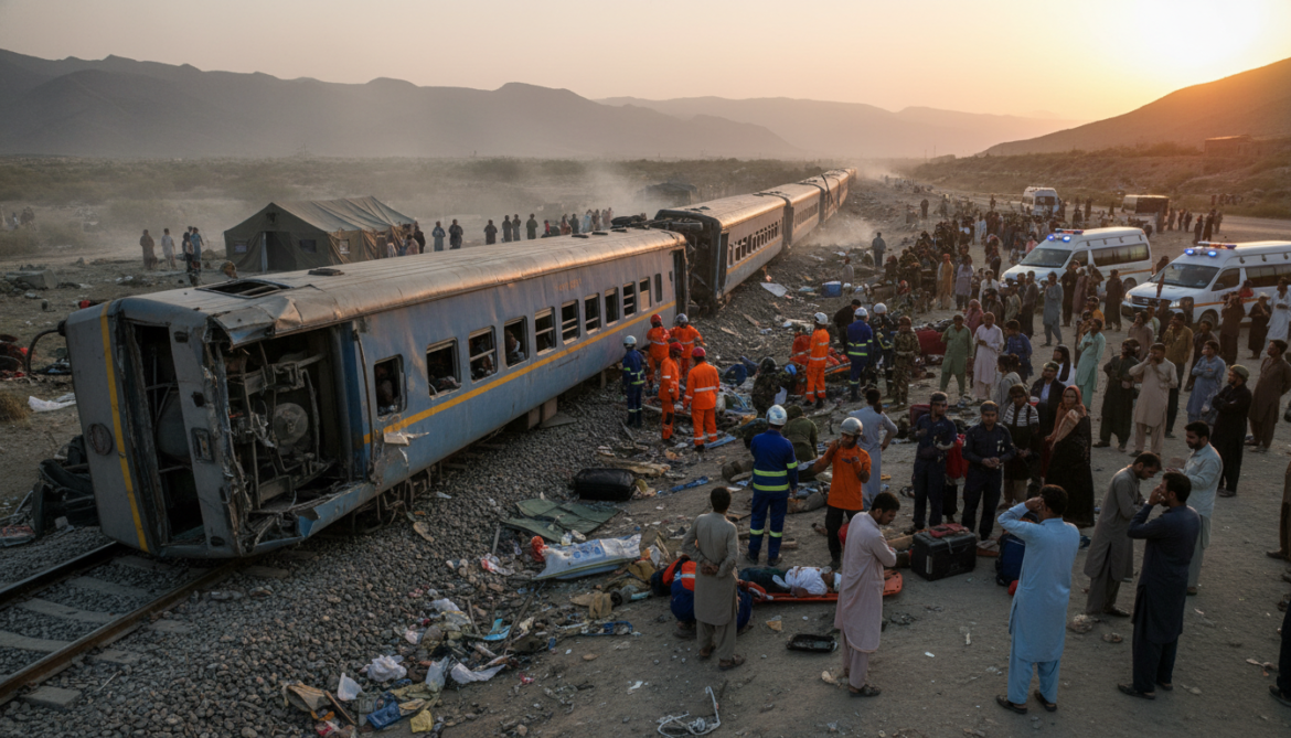 Quetta train bomb wounds more than two dozen, overturns passenger coach