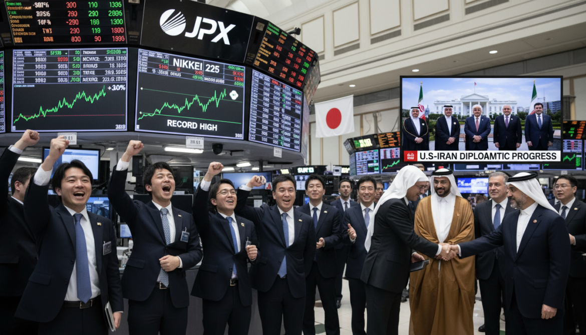 Nikkei surges 3% as Tokyo stocks hit record high amid U.S.-Iran progress