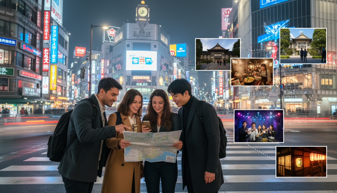 Tokyo nightlife guide maps a 12-hour itinerary from museums to ramen