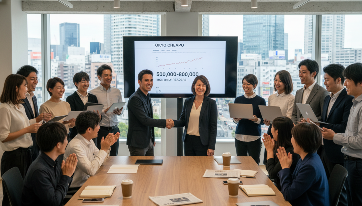 Tokyo Cheapo Reaches 500,000–800,000 Monthly Readers with Budget Travel Guides