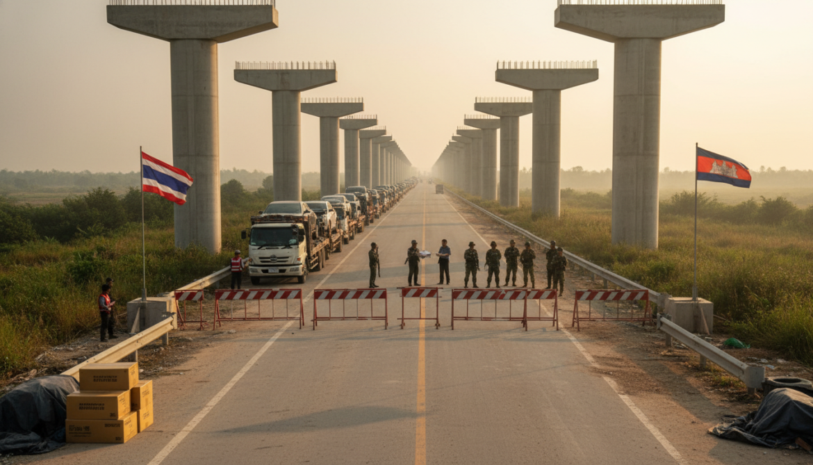 Japan-backed economic corridor cut off by Thailand-Cambodia standoff, raising automaker costs
