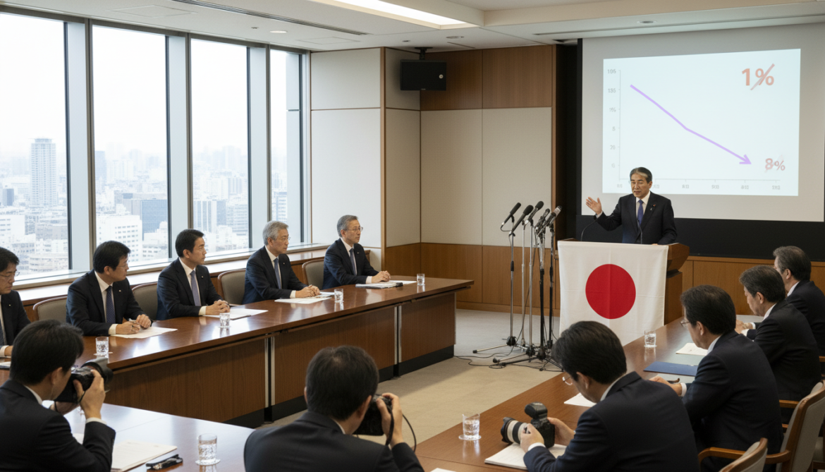 Japan cuts food consumption tax to 1% from April for two years