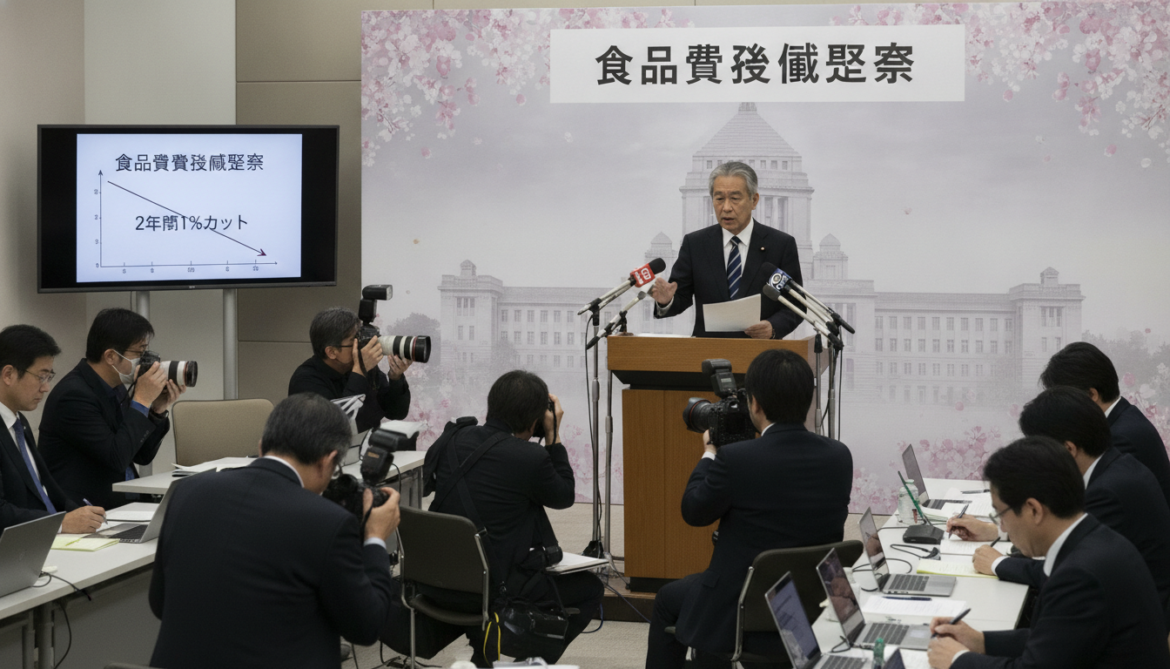 LDP chair Onodera proposes two-year 1% food consumption tax cut