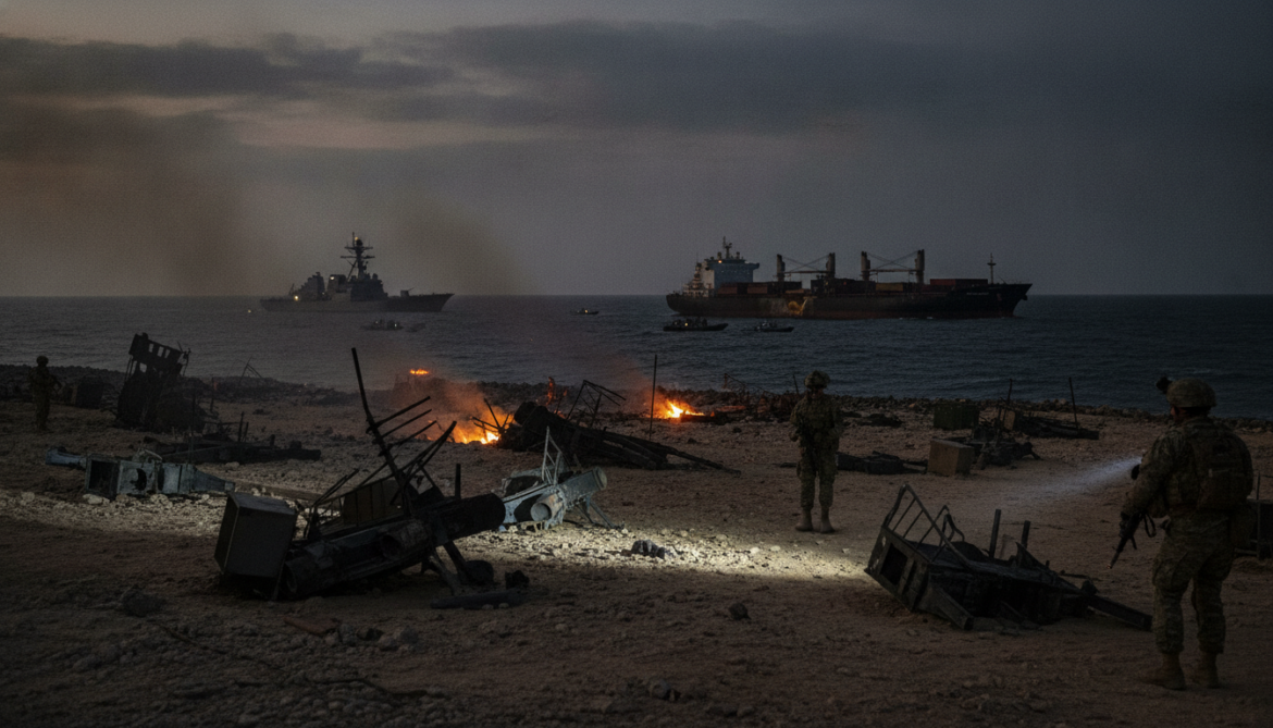 US strikes Iranian missile, drone and radar sites after cargo ship attack