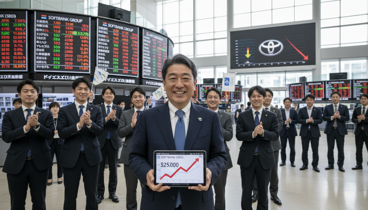 SoftBank overtakes Toyota in market cap as AI rally lifts shares