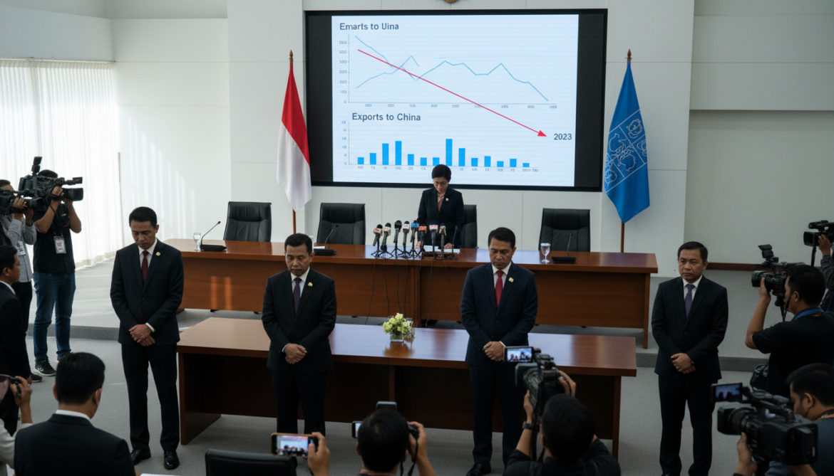Indonesia trade surplus narrows to six-year low as China demand falls