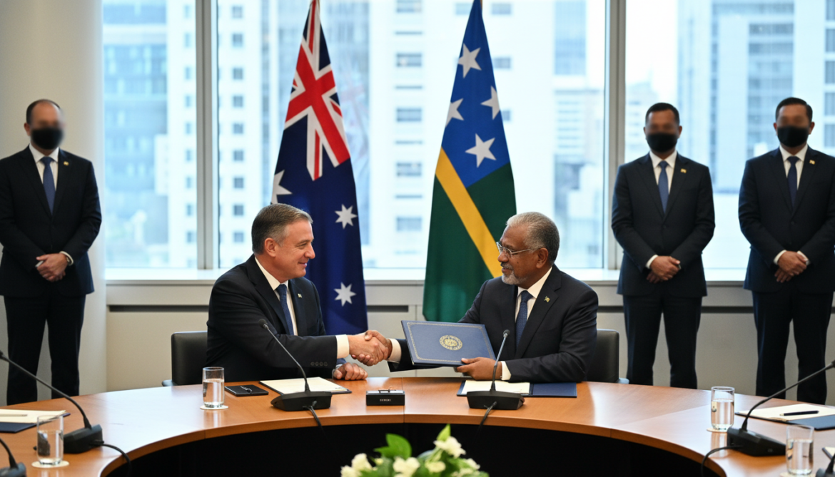 Australia and Solomon Islands agree to comprehensive strategic treaty strengthening Pacific security