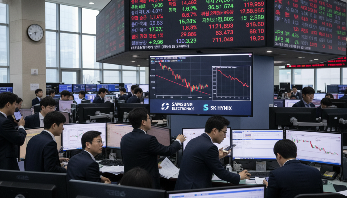 Broadcom plunge sends Seoul stocks tumbling as Samsung, SK Hynix slide