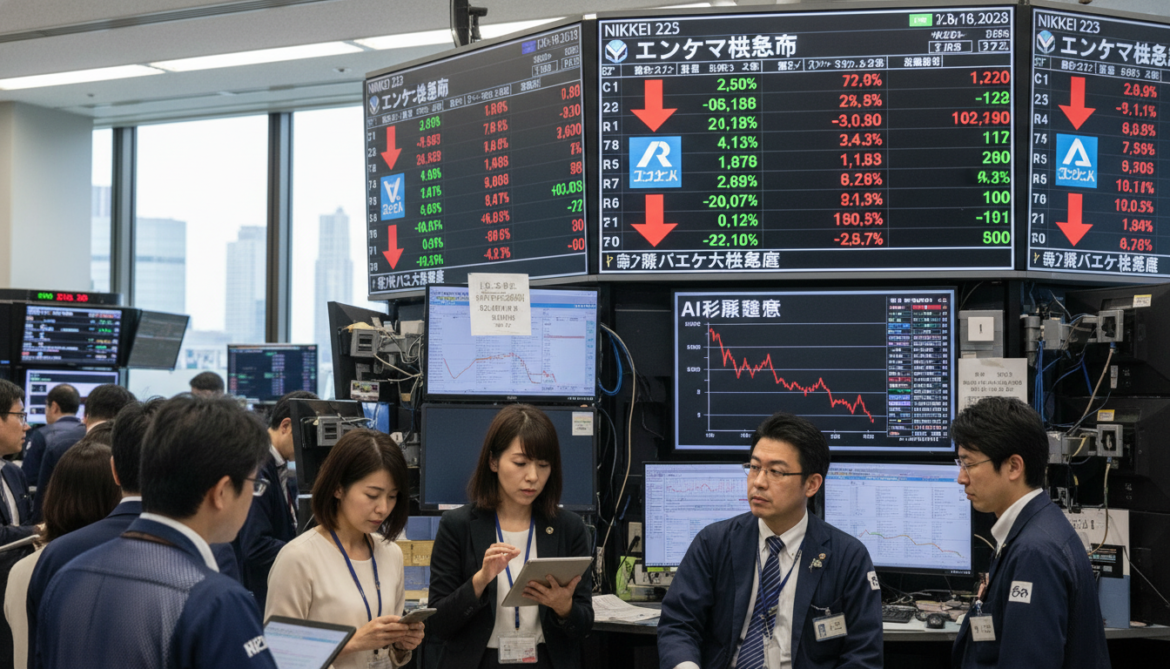 Japanese entertainment stocks slide as AI uncertainty triggers sector valuation re-rating