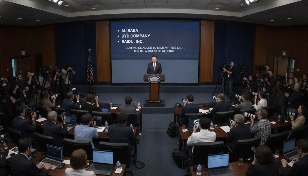 Pentagon adds Chinese companies to military-ties list including Alibaba, BYD and Baidu