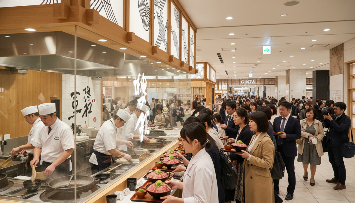 Matsuya Foods launches first permanent Ginza department store outlet with Kobe gyūmeshi