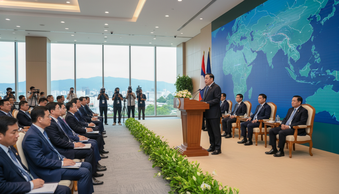 Laos pledges to become regional clean power and transport logistics hub