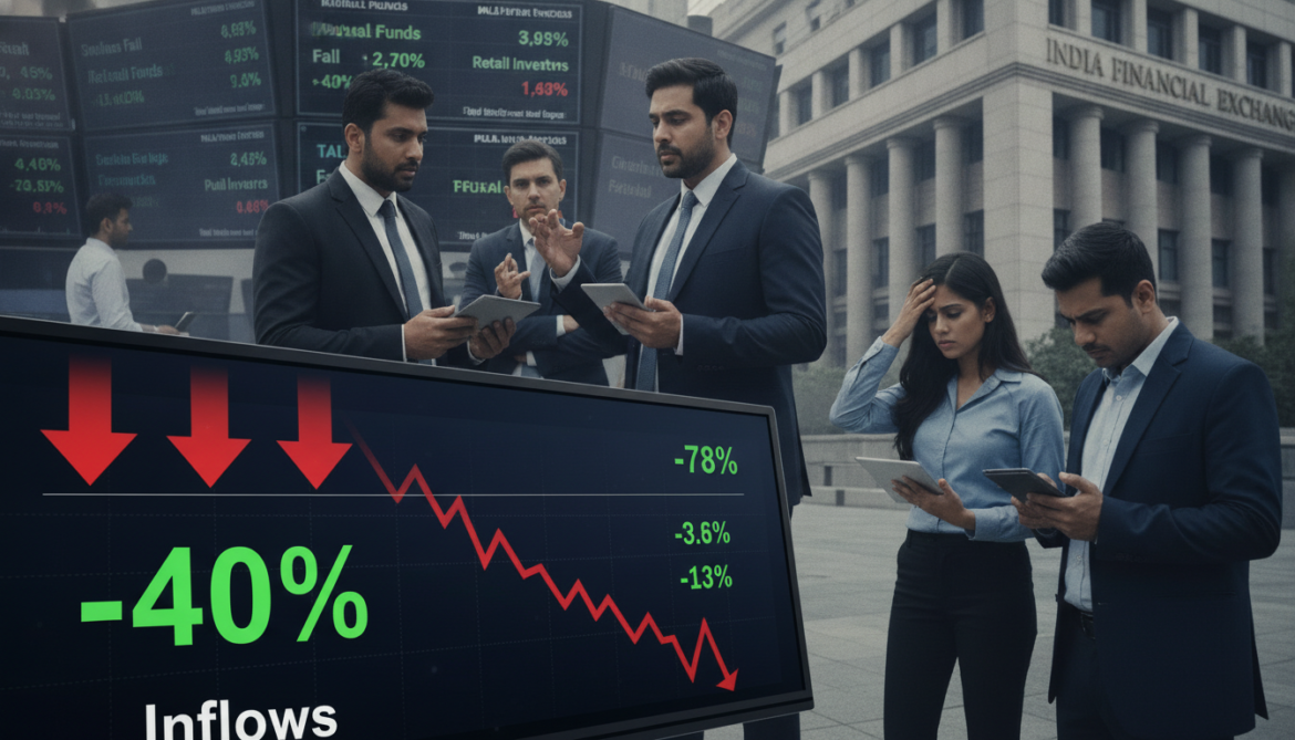 Indian mutual fund inflows plunge 40 percent as retail investors pull back