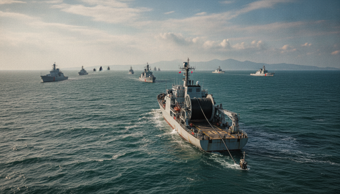 China deploys ships east of Taiwan near undersea cables amid boundary talks