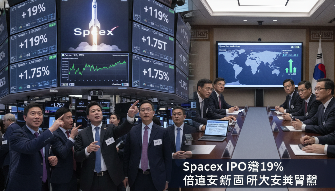 SpaceX IPO Surges 19% in Nasdaq Debut, $1.75T Valuation Sparks Asia Concerns