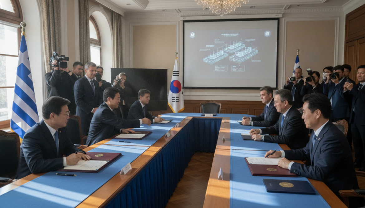 Hanwha and Hyundai sign Athens deals expanding shipbuilding technology transfer to Europe