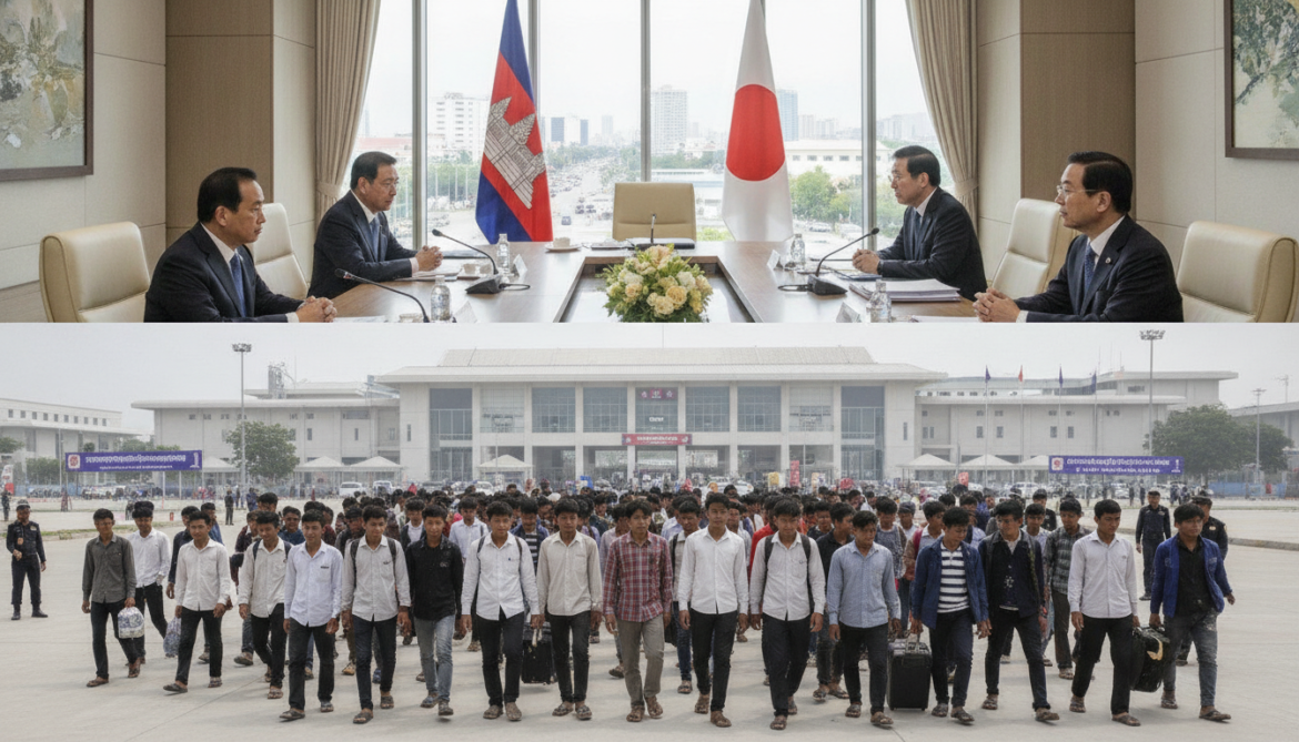 Cambodia urges expanded Japan labor exchanges amid returnee flood
