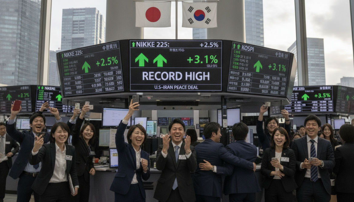 Japan and South Korea stocks hit record highs on U.S.-Iran peace deal