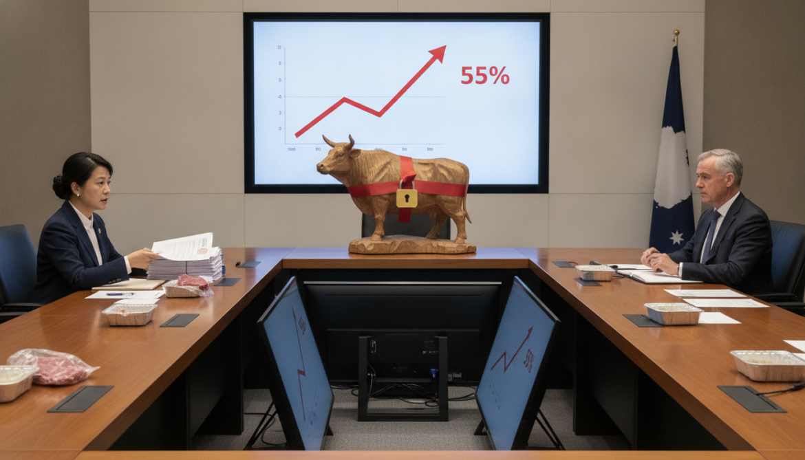 China imposes 55% tariff on Australian beef after import quota reached