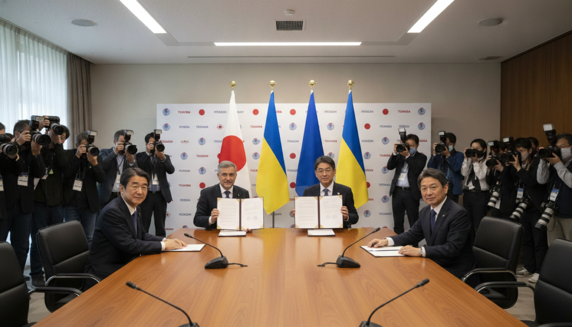 Ukraine and Japan launch joint fund with Hitachi and Toshiba support