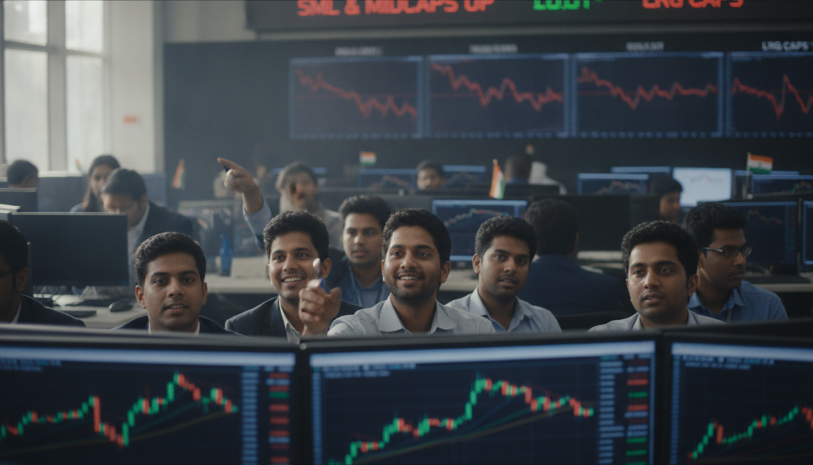 Indian small- and mid-cap stocks attract investor flows despite large-cap slump