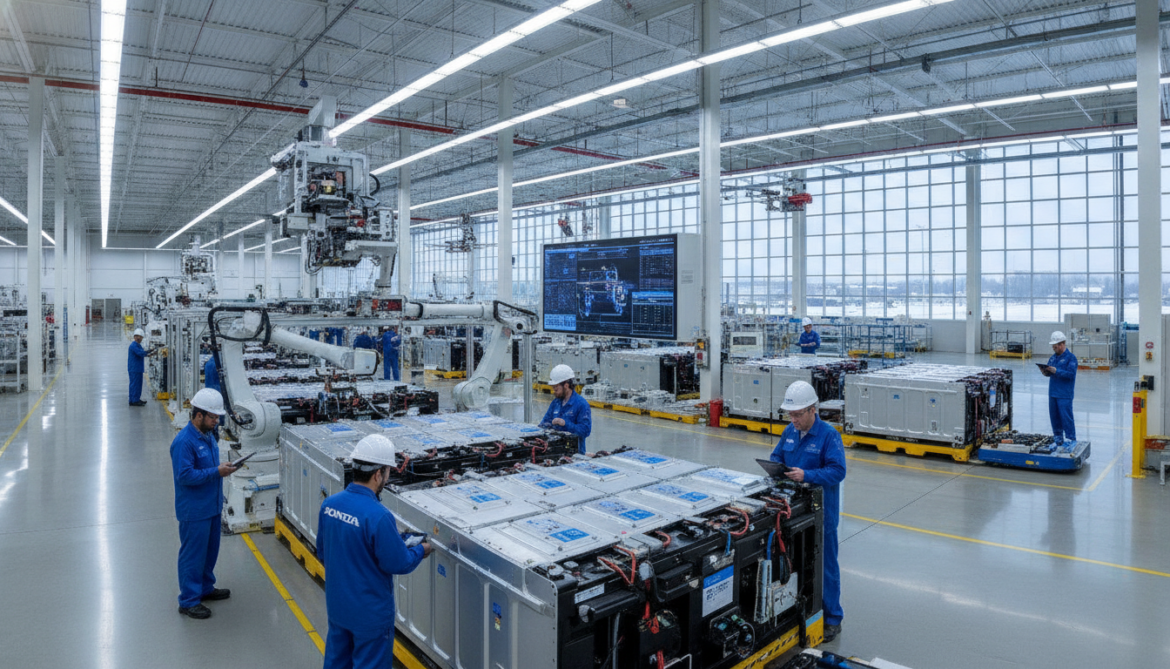 Honda begins producing AI data center batteries at Ohio EV plant