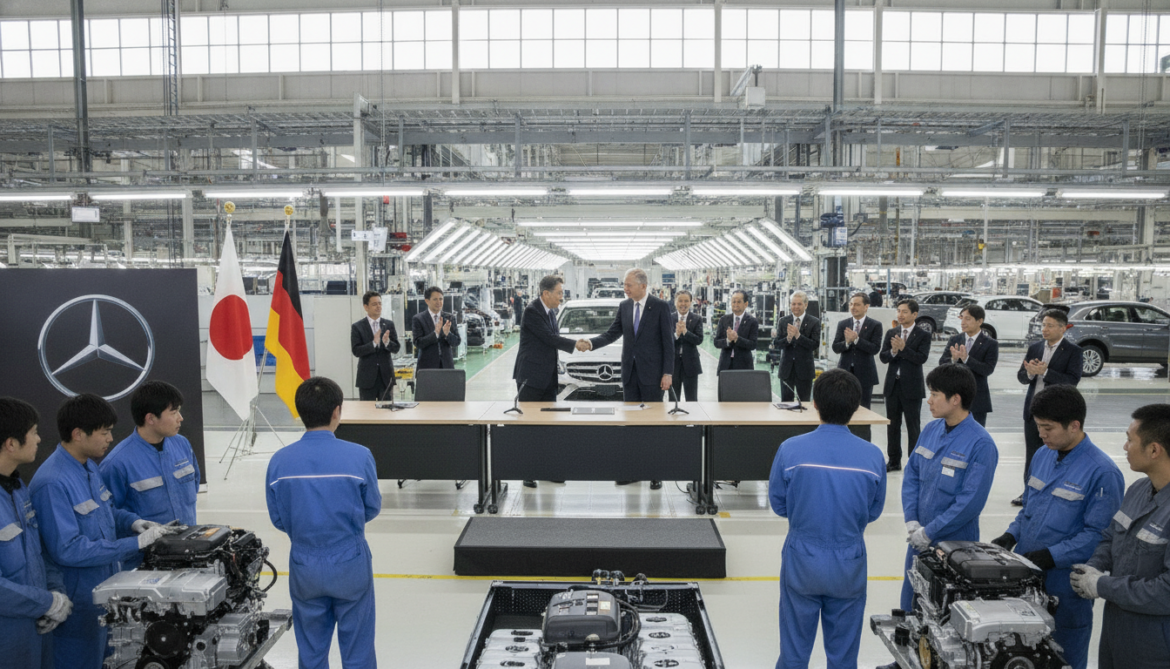 Japan launches vocational training program with Mercedes-Benz plant to ease mechanic shortage