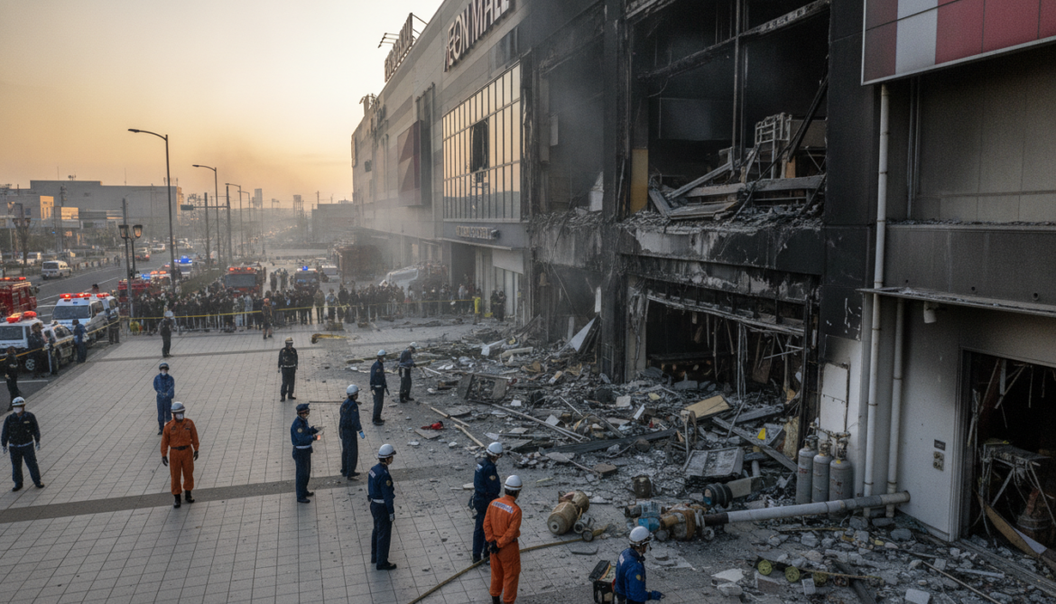 Aeon Mall Kumamoto Explosion Traced to Suspected LPG Leak After Quake