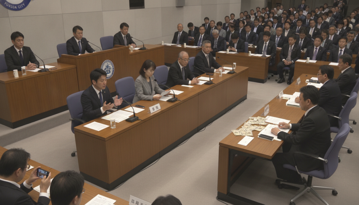 Fukuoka assembly testimony shows five former chairs paid cash to secure posts