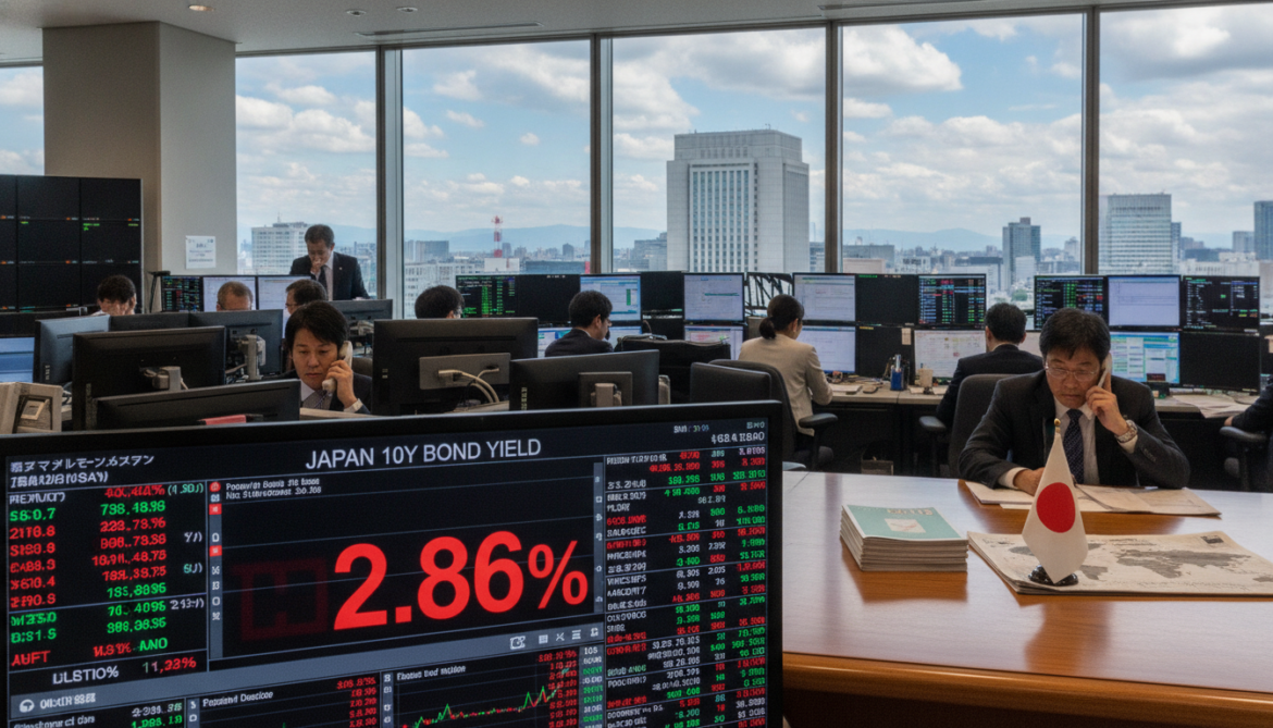 Japan 10-Year Bond Yield Hits 2.86% Amid Fiscal and Iran Tensions