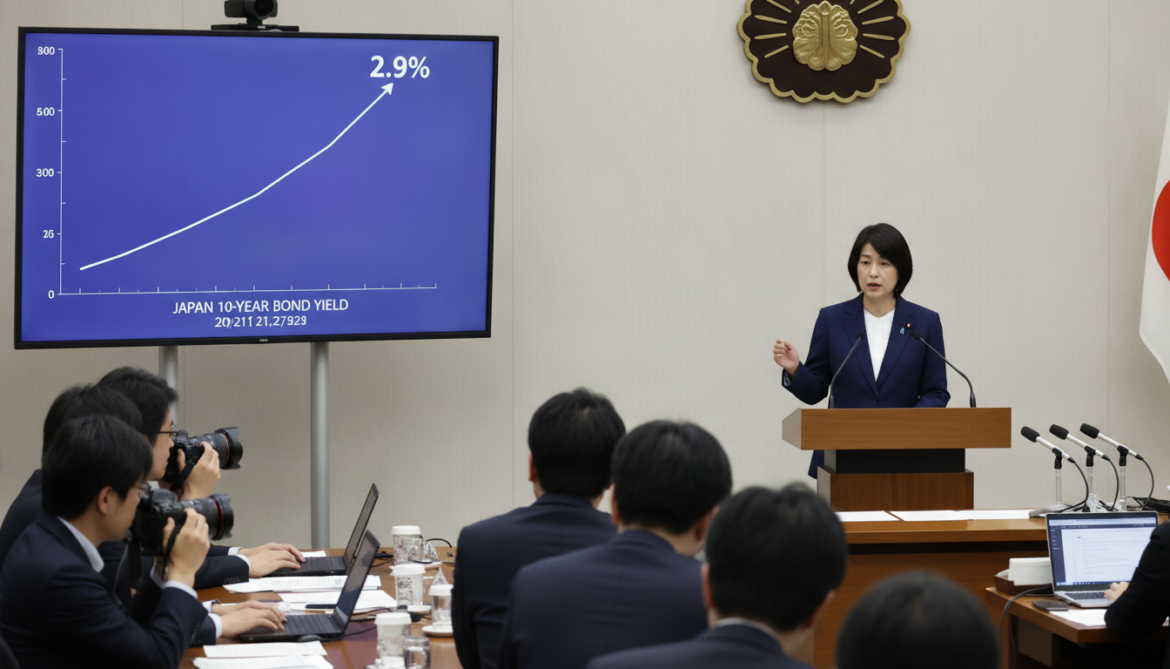 Japan 10-Year Bond Yields Surge to 2.9% After Takaichi Takes Office