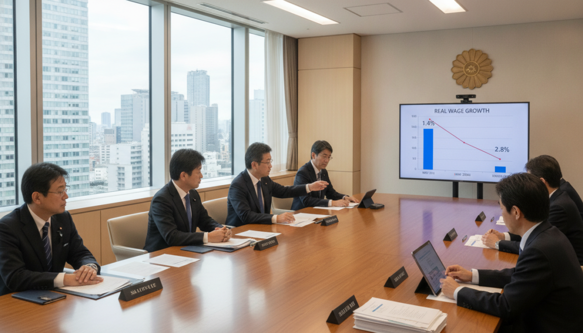 Japan real wages rise 1.4% in May amid slowing inflation