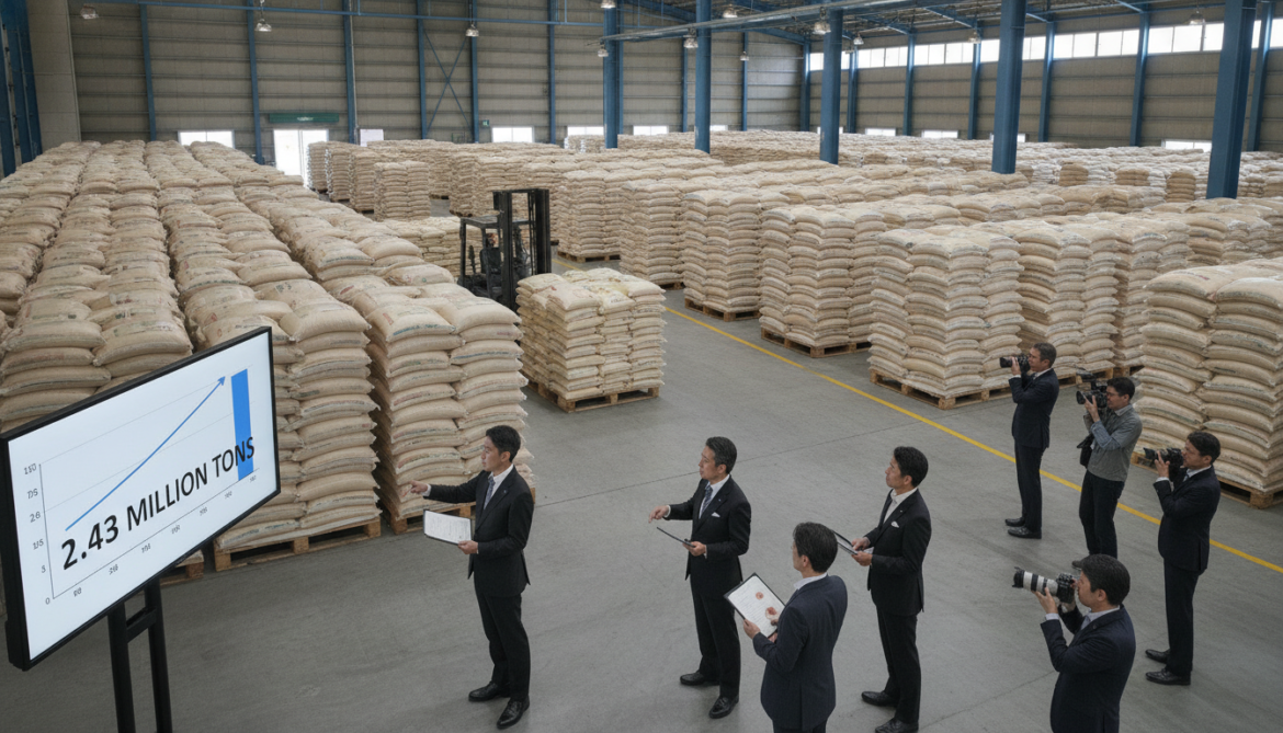 Japan rice stocks reach record 2.43 million tons as government defers buyback