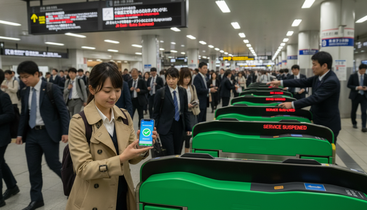 Mobile PASMO restored after 2.5-hour outage while JR East suspends Suica services