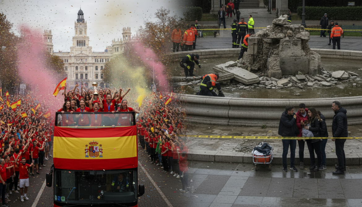 Spain celebrates World Cup win in Madrid parade as separate fountain collapse kills 13-year-old