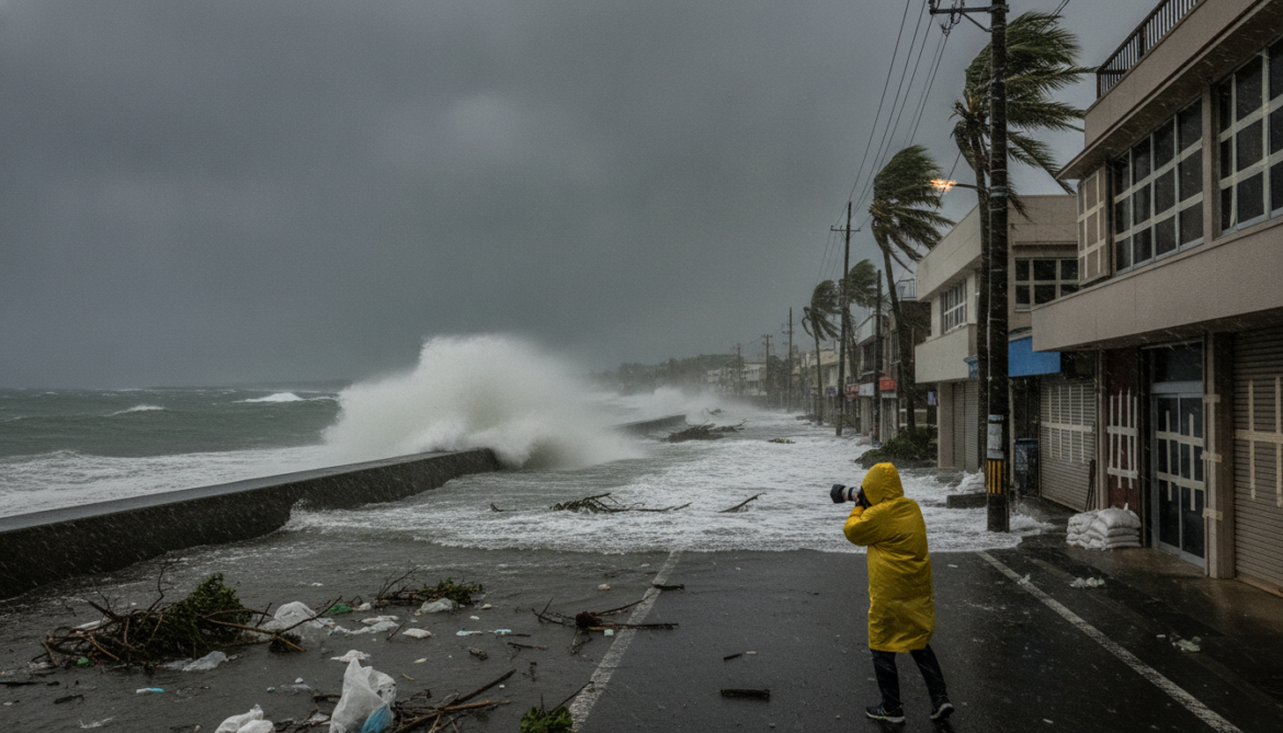 Super Typhoon No.9 Strengthens, Threatens Okinawa, Amami and Southern Kyushu