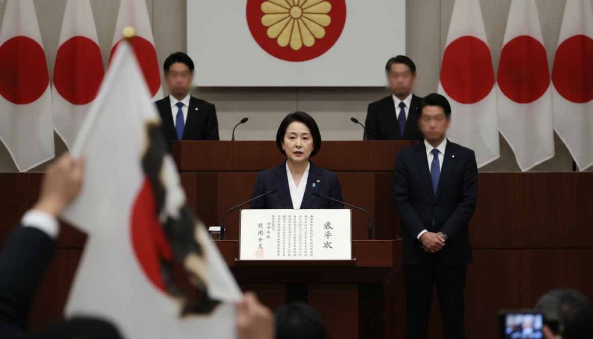 Takaichi cabinet pushes through imperial law, criminalizes flag desecration