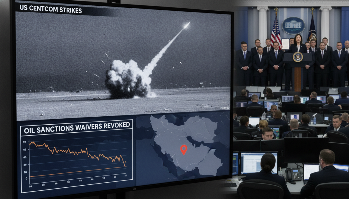 US Central Command launches strikes on Iran and revokes oil sanctions waivers