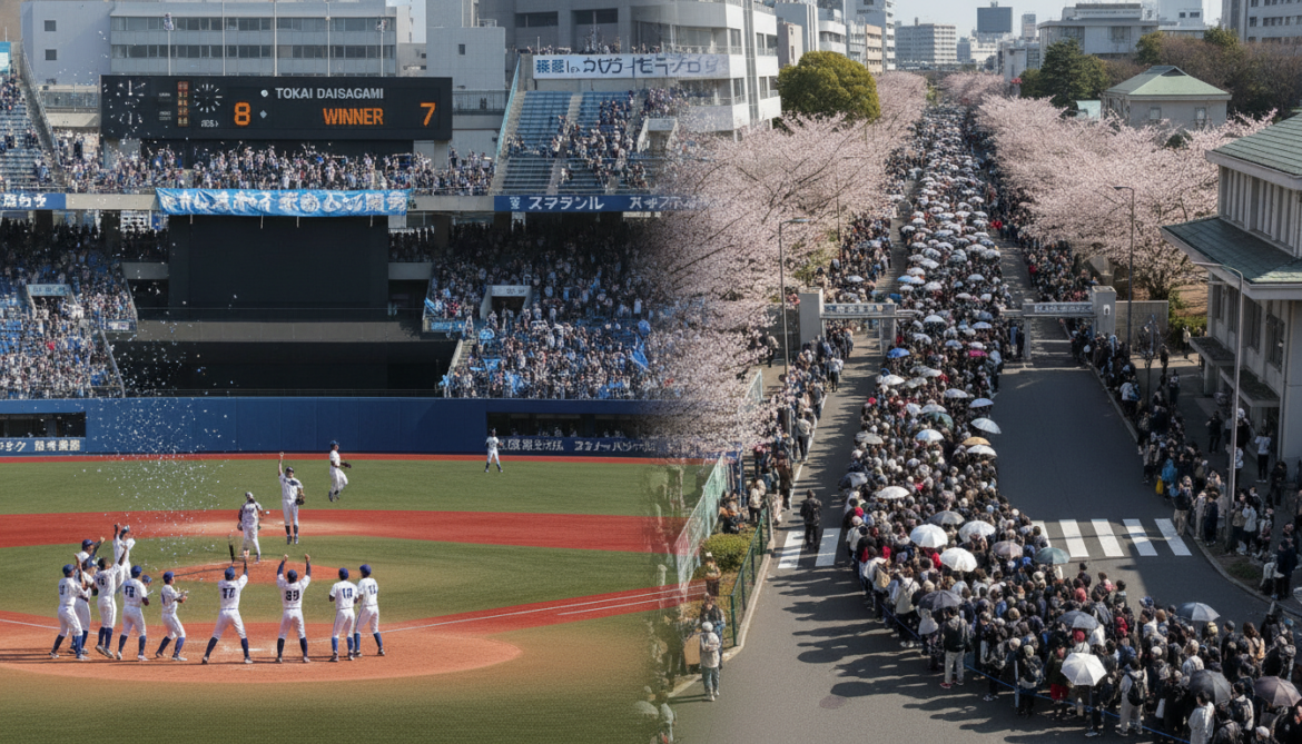 Yokohama defeats Tokai Daisagami in Kanagawa tournament as 1 km queues form