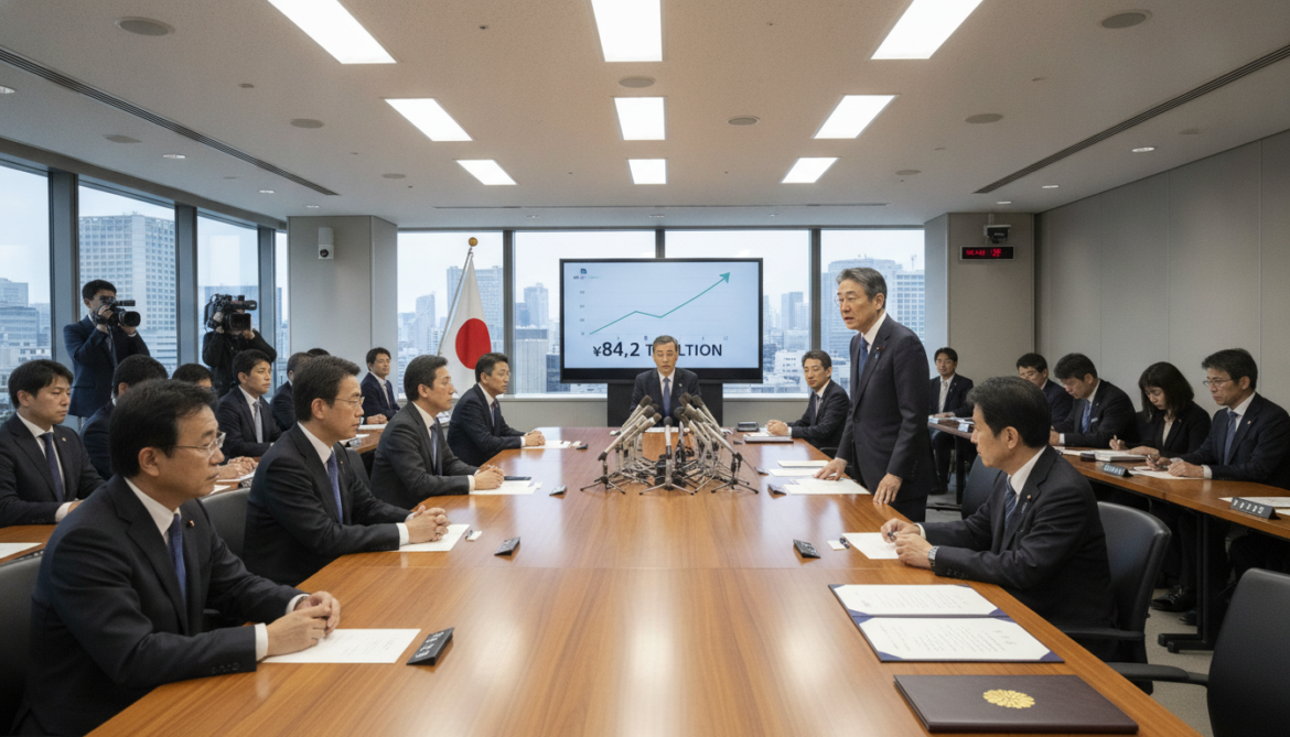 Japan tax revenue tops 84.2 trillion yen in fiscal 2025