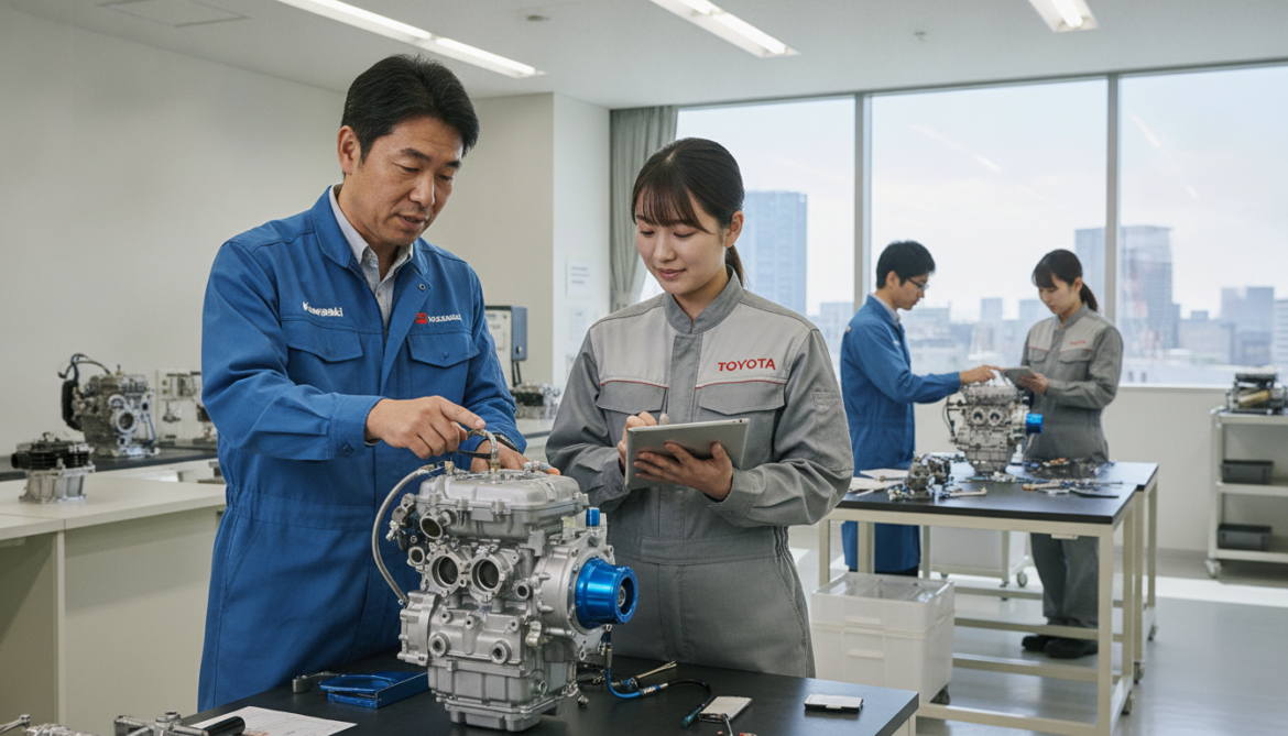 Hydrogen combustion engines advance as Kawasaki and Toyota develop compact units