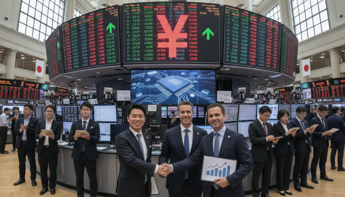 Overseas investors pour record ¥9.7tn into Japanese stocks amid AI chip boom