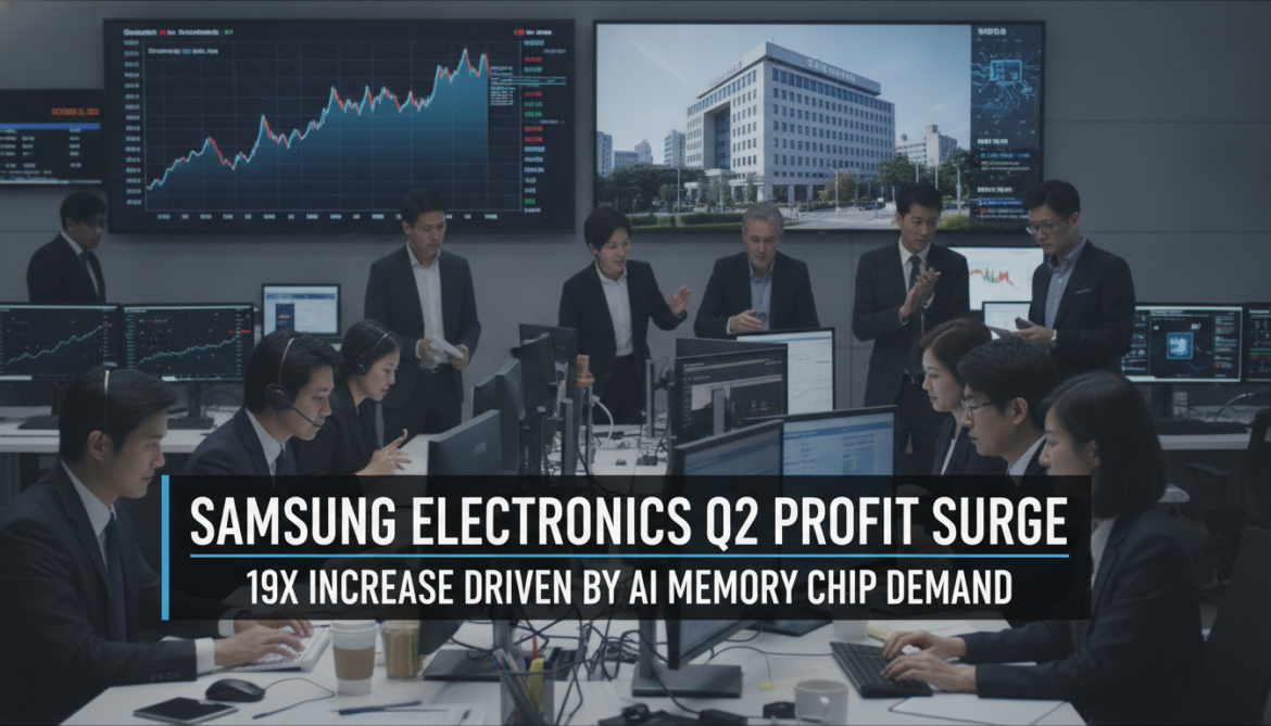 Samsung Electronics posts 19-fold Q2 profit surge as AI drives memory chip shortage