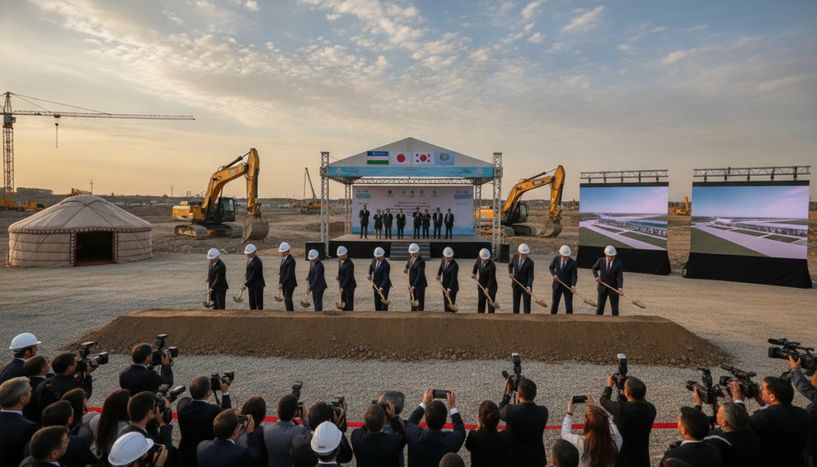 Tashkent airport breaks ground with Japan, South Korea and Saudi investors