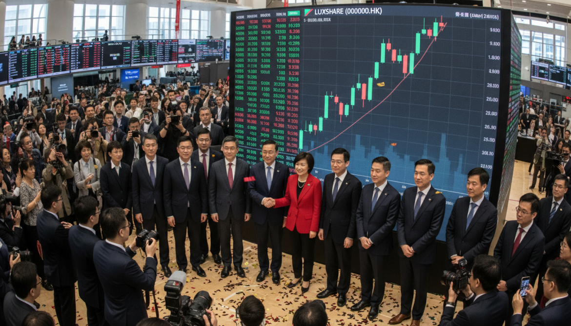 Luxshare debuts in Hong Kong, raises $3.1 billion, fuels Chinese tech listings