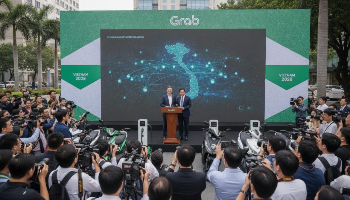 Grab announces fifteenfold EV charging network expansion in Vietnam by 2028