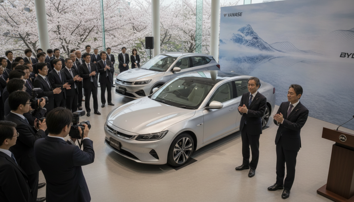 Yanase launches first-ever BYD EV showroom in Tokyo