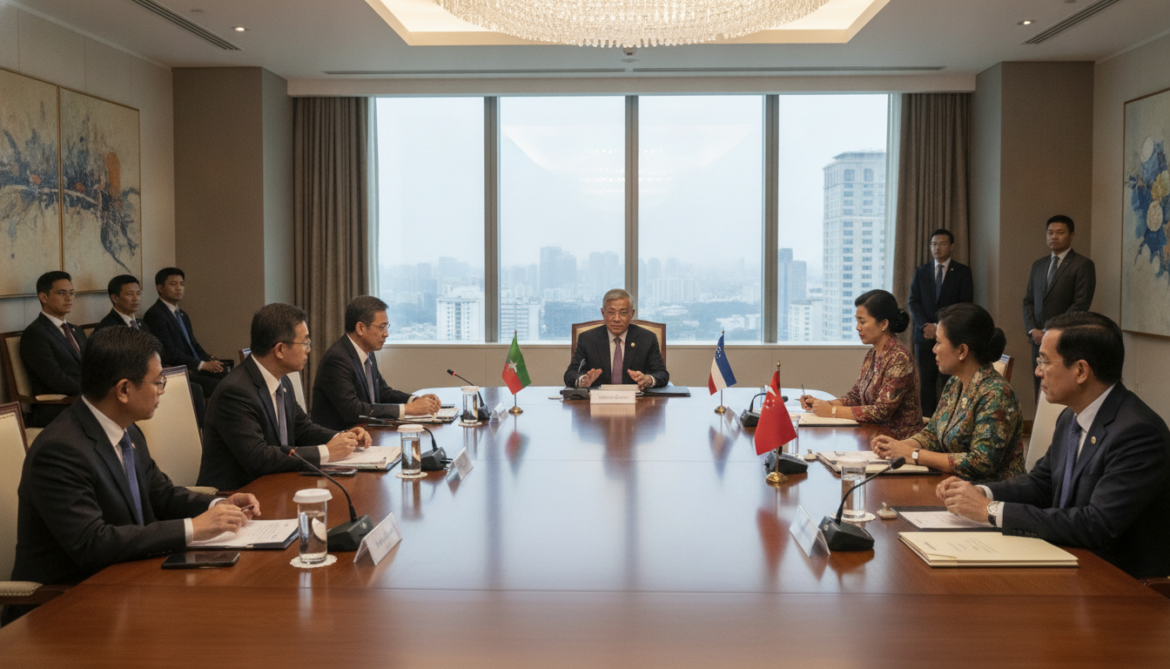 Myanmar Foreign Minister Tin Maung Swe Meets ASEAN in First Post-Coup Talks