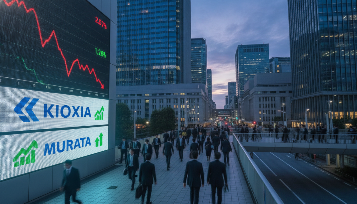 Topix Set to Shrink as Kioxia and Murata Market Caps Soar